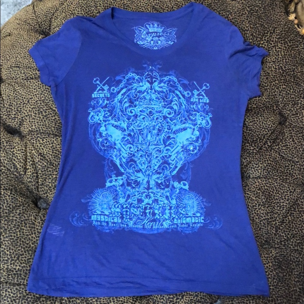 Royal blue top